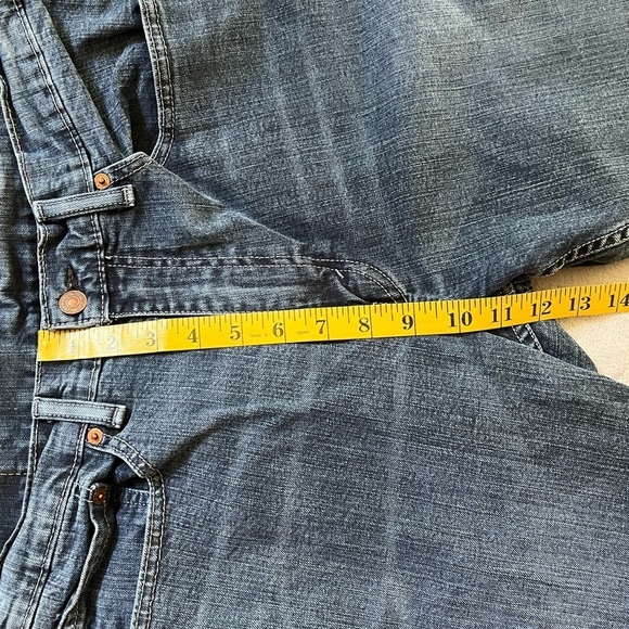 Levi's 505 Mens Size 34x32 Dark/Medium Wash Jeans Denim 5 Pocket Iconic Stretch - Picture 10 of 11